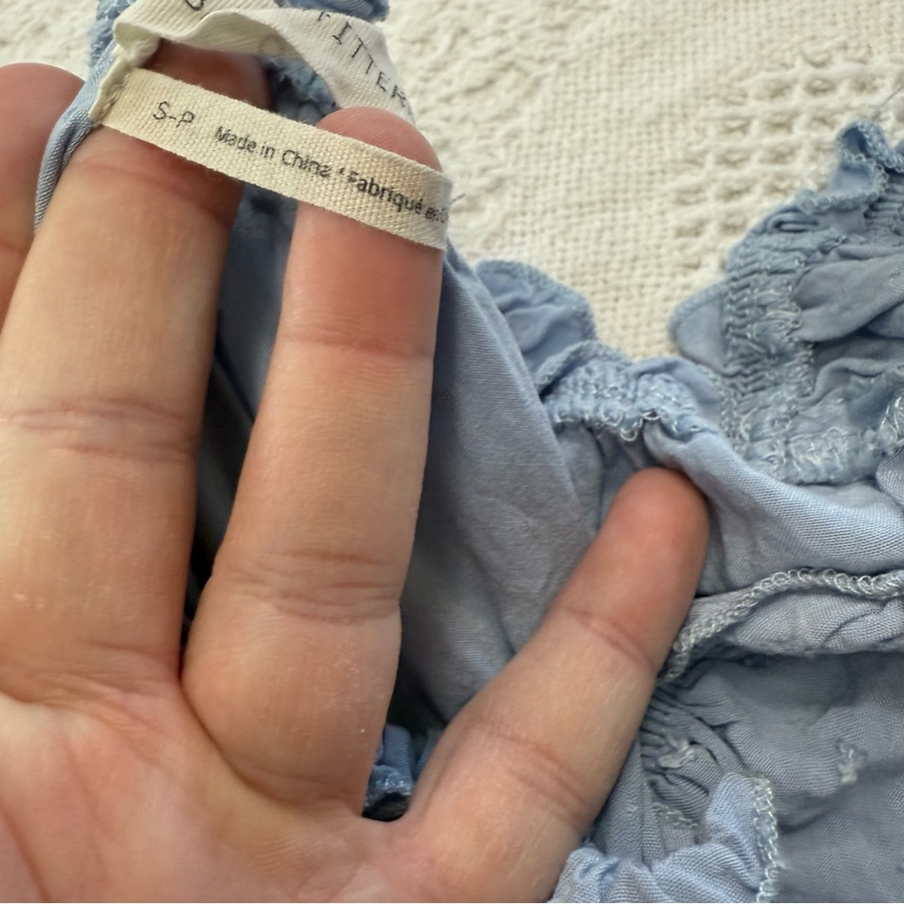 Urban Outfitters “Rosie” Light Blue Romper (S) - Picture 3 of 8
